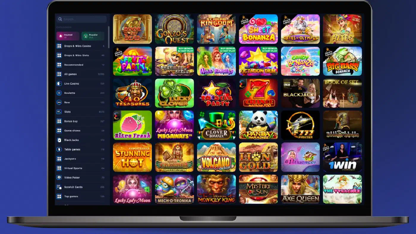 Variety of 1win games